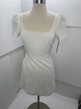 New French Connection Awiti Whisper Ruth Sheath Dress White Size 2 NWT MSRP $148